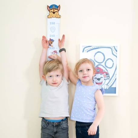 ROBA Pat Patrouille Toise en Bois - Échelle de 70 à 150 cm pour Enfant - Décoration de la Chambre Bébé - Motif Chiens - Bleu / Blanc BLEU 2 - vertbaudet enfant 