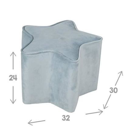 Pouf Enfant Lil Sofa - ROBA - Forme Étoile - Bleu clair BLEU 3 - vertbaudet enfant 