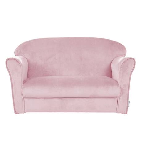 ROBA Mini Canapé Enfant en Velours Lil Sofa - Dossier Confortable avec Accoudoirs - Rose ROSE 6 - vertbaudet enfant 