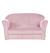 ROBA Mini Canapé Enfant en Velours Lil Sofa - Dossier Confortable avec Accoudoirs - Rose ROSE 6 - vertbaudet enfant 