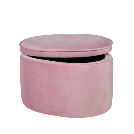 Pouf Coffre Enfant ROBA Lil Sofa - Velours Doux - Rose ROSE 1 - vertbaudet enfant 