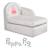 ROBA Canapé Bébé en Velours Peppa Pig - Assise Confortable avec Accoudoir Latéral et Dossier - Beige / Motif Truie BEIGE 3 - vertbaudet enfant 