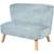 ROBA Canapé Enfant en Velours Lil Sofa - Style Scandinave - Pieds en Bois Massif - Bleu clair BLEU 1 - vertbaudet enfant 