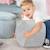 ROBA Pouf Enfant 'Lil Sofa' Confortable en Velours - Forme Coeur - Gris GRIS 2 - vertbaudet enfant 