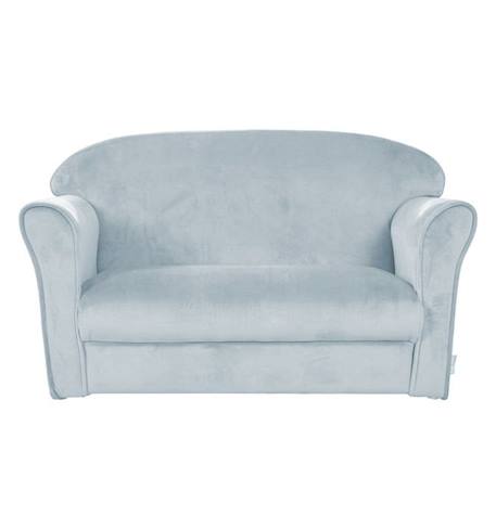 ROBA Mini Canapé Enfant en Velours Lil Sofa - Dossier Confortable avec Accoudoirs - Bleu Clair BLEU 5 - vertbaudet enfant 