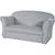 ROBA Mini Canapé Enfant en Velours Lil Sofa - Dossier Confortable avec Accoudoirs - Gris GRIS 1 - vertbaudet enfant 