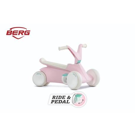 Kart à pédales - BERG - GO² Pink - Pour enfants de 10 à 30 mois - Pliable et sécurisé ROSE 1 - vertbaudet enfant 