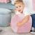 Pouf Enfant ROBA Lil Sofa en Velours - Forme Coeur - Rose ROSE 2 - vertbaudet enfant 