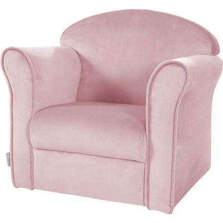 ROBA Fauteuil Bébé en Velours Lil Sofa - Fauteuil Club pour Enfant - Assise Confortable - avec Accoudoirs - Rose ROSE 1 - vertbaudet enfant 