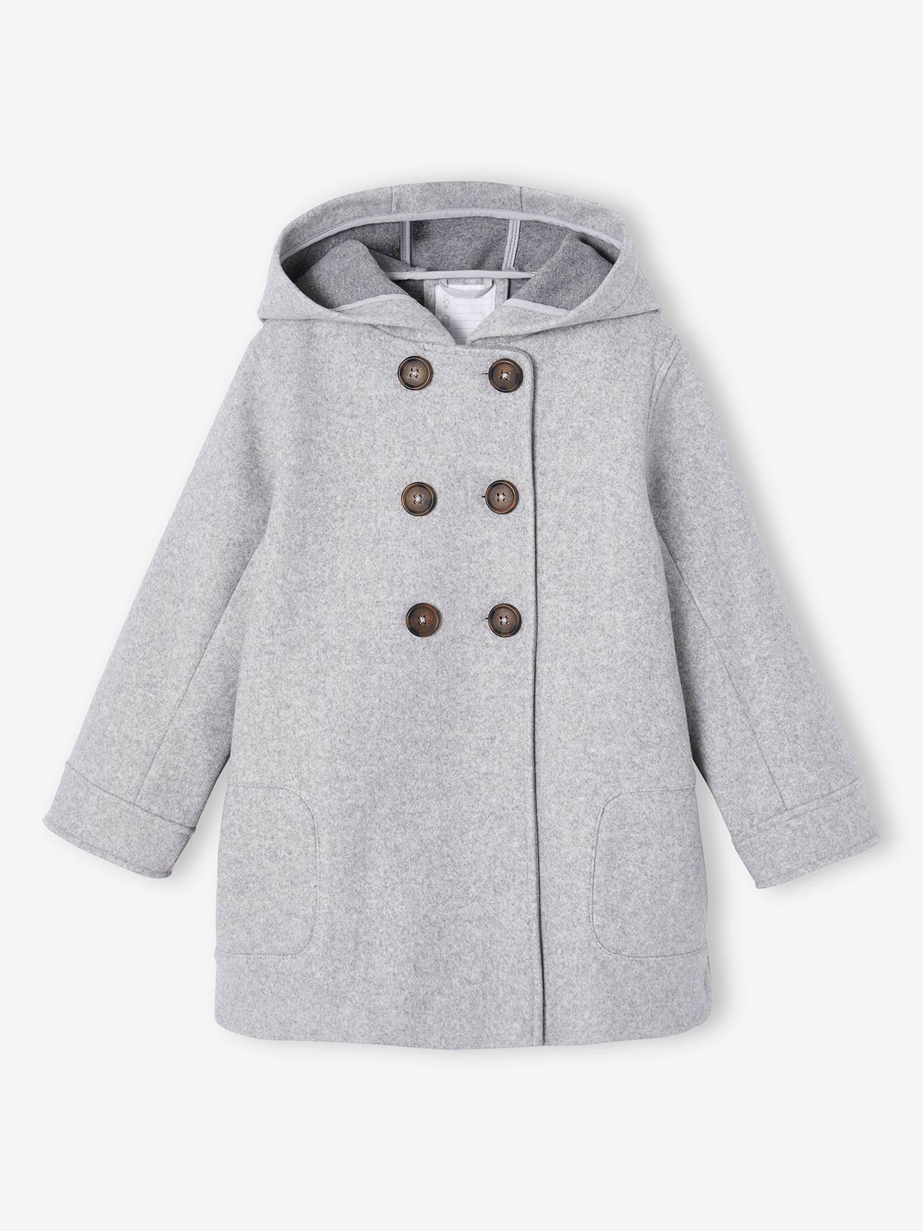 Manteau shops fille gris