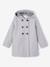 Manteau à capuche en lainage effet flanelle fille gris chiné 4 - vertbaudet enfant 