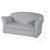 ROBA Mini Canapé Enfant en Velours Lil Sofa - Dossier Confortable avec Accoudoirs - Gris GRIS 3 - vertbaudet enfant 