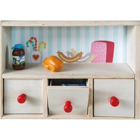 Marchande en Bois - ROBA - Minishop - Comptoir et Tableau - 89 x 74,4 x 114,5 cm - 3 ans MARRON 4 - vertbaudet enfant 