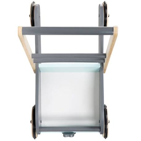 Chariot de marche pour bébé roba 'miffy®' en bois avec freins - Hauteur poignée 45 cm GRIS 6 - vertbaudet enfant 