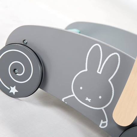 Trotteur en bois ROBA - Miffy® - Avec 35 pièces de Blocs de Construction - Vert - Gris - Mixte GRIS 6 - vertbaudet enfant 