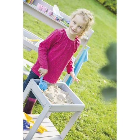 Table Sable et Eau pour Enfants 'Tiny' Outdoor en Bois Massif Résistant aux Intempéries - ROBA - Gris GRIS 2 - vertbaudet enfant 