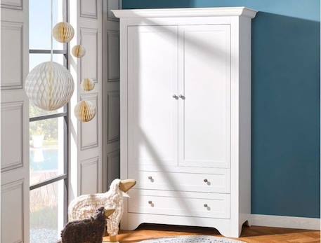 Armoire Occitane 2 portes - Blanc BLANC 1 - vertbaudet enfant 