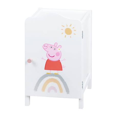 Armoire pour vêtements de poupée Peppa Pig ROBA - Blanc/Rose - H 52 x L 31 x P 25 cm BLANC 6 - vertbaudet enfant 