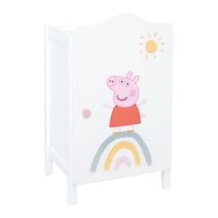 Jouet-Armoire pour vêtements de poupée Peppa Pig ROBA - Blanc/Rose - H 52 x L 31 x P 25 cm