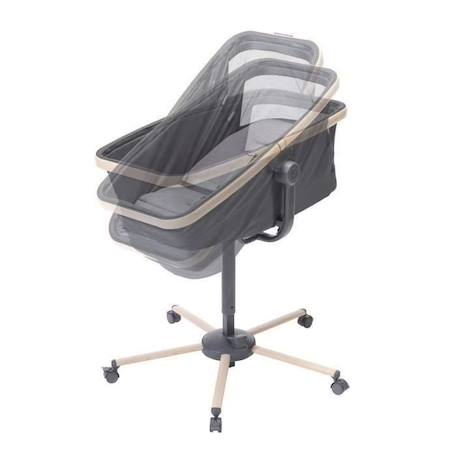 MAXI COSI Transat ALBA tout-en-un, berceau, évolutif  chaise haute (kit vendu séparément), Graphite, de la naissance à 3 ans GRIS 6 - vertbaudet enfant 