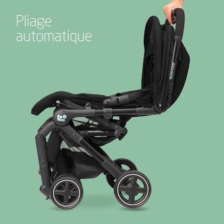 MAXI-COSI Poussette canne ultra compacte Lara 2, 0-4 ans, 0-22 kg, pliage automatique, 3 positions d'inclinaison, Essential Black NOIR 2 - vertbaudet enfant 