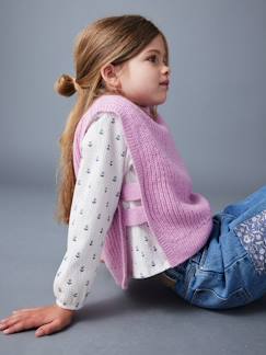 Pull fantaisie sans manche fille  - vertbaudet enfant