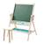 Tableau et Tabouret en Bois pour Enfant - ROBA - Double Face - Naturel VERT 1 - vertbaudet enfant 