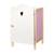 Armoire de Poupée Scarlett - ROBA - Rangement pour Vêtements et Accessoires de Poupées - Bois Blanc / Rose BLANC 1 - vertbaudet enfant 