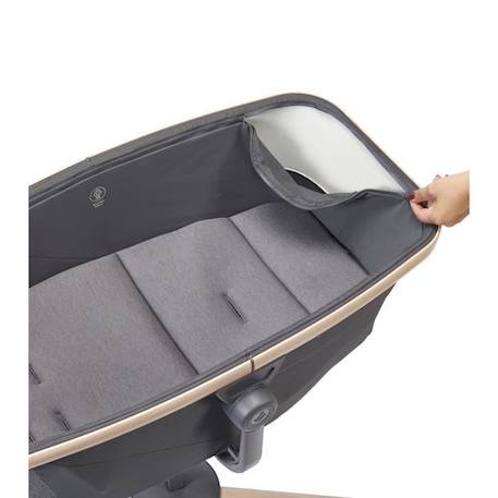 MAXI COSI Transat ALBA tout-en-un, berceau, évolutif chaise haute (kit vendu séparément), Graphite, de la naissance à 3 ans GRIS 5 - vertbaudet enfant 