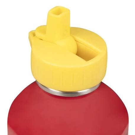 Gourde Inox Enfant - Tigre - Draeger Paris - Multicolore - Rouge - Acier inoxydable - 17 x 6,5 cm ROUGE 2 - vertbaudet enfant 