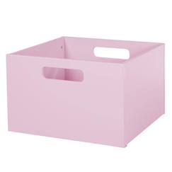 ROBA Casier de Rangement en Bois pour Chambre d'Enfant - Bac pour Jouets et Déco avec Poignées - Rose  - vertbaudet enfant