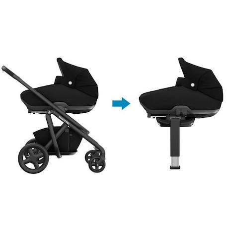 Nacelle Sécuritaire MAXI COSI Jade, Groupe 0, Isofix, i-Size, avec réducteur, Essential Black NOIR 2 - vertbaudet enfant 