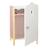 Armoire de Poupée Scarlett - ROBA - Rangement pour Vêtements et Accessoires de Poupées - Bois Blanc / Rose BLANC 5 - vertbaudet enfant 