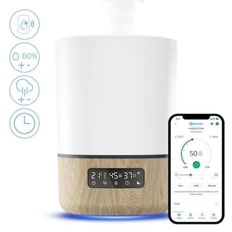 MAXI-COSI Humidificateur d'air connecté breathe, diffuseur d'huiles essentielles, Humidificateur pour bébé BLANC 2 - vertbaudet enfant 