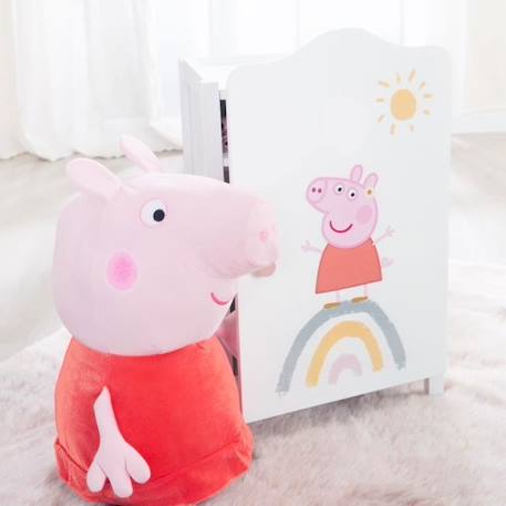Armoire pour vêtements de poupée Peppa Pig ROBA - Blanc/Rose - H 52 x L 31 x P 25 cm BLANC 2 - vertbaudet enfant 