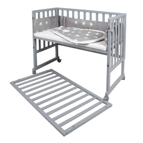 Lit cododo ROBA Safe Asleep 3 en 1 - Gris - Matelas et gigoteuse inclus GRIS 4 - vertbaudet enfant 