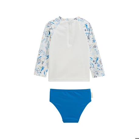 Maillot de bain bébé 2 pièces t-shirt de protection UV & culotte Océan d'amour BLEU 4 - vertbaudet enfant 