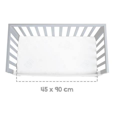 Berceau Cododo ROBA Style 3 en 1 avec Barrière + Matelas et Tour de lit - Gris GRIS 6 - vertbaudet enfant 