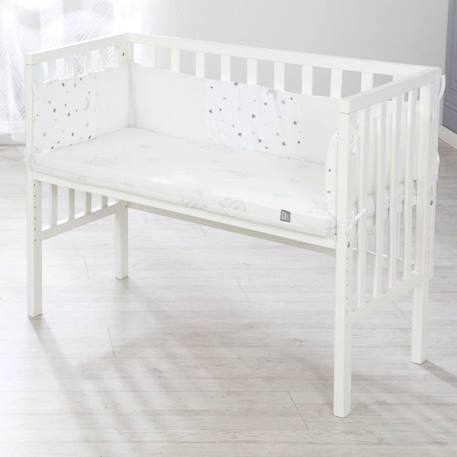 ROBA Berceau Cododo en Bois 'safe asleep®' 2 en 1 + Matelas Ventilé - Tour de lit et Barrière - Blanc BLANC 6 - vertbaudet enfant 