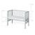 ROBA Berceau Cododo Réglable 2en1 'safe asleep®' 90 x 45 cm + Matelas + Barrière en Maille - Bois Laqué Taupe GRIS 5 - vertbaudet enfant 