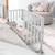 Berceau Cododo ROBA 'safe asleep®' 2 en 1 + Matelas + Barrière et Tour de lit 'Little Stars' - Gris GRIS 3 - vertbaudet enfant 