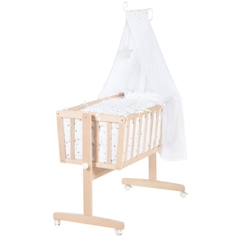 Puériculture-Lit de voyage et accessoires sommeil-Berceau Bébé ROBA Star Magic - Bois de Hêtre - Matelas Inclus - 40x90cm