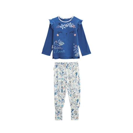 Pyjama bébé 2 pièces à pieds retroussables Océan d'amour BLEU 1 - vertbaudet enfant 