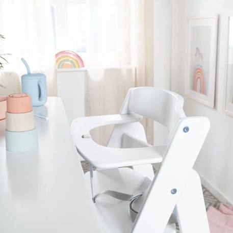 ROBA Chaise Haute Évolutive Sit Up Flex - Utilisable Jusqu'à la Chaise d'Adolescent - Bois Blanc BLANC 6 - vertbaudet enfant 