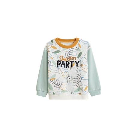 Sweat-shirt bébé Garden Party VERT 1 - vertbaudet enfant 