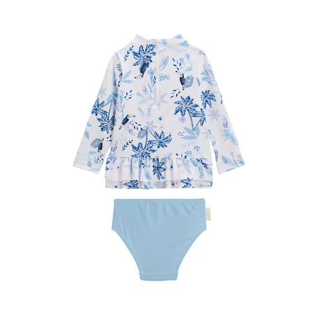 Maillot de bain bébé 2 pièces t-shirt de protection UV & culotte Moorea BLEU 4 - vertbaudet enfant 