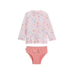 Maillot de bain bébé 2 pièces t-shirt de protection UV & culotte Caraibes  - vertbaudet enfant