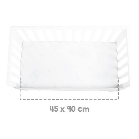 ROBA Berceau Cododo 2en1 Réglable 'safe asleep®' 90 x 45 cm + Matelas + Barrière en Maille - Bois Laqué Blanc BLANC 6 - vertbaudet enfant 