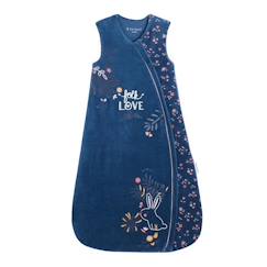 Gigoteuse d'hiver - Happy Folk - Velours - Bleu  - vertbaudet enfant