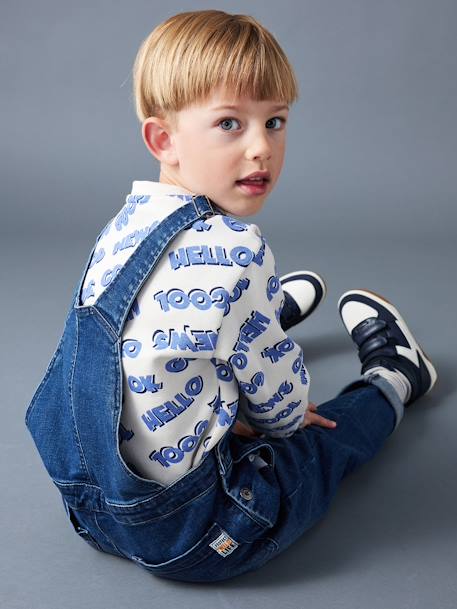 Salopette en jean garçon style 'worker' poches fantaisie stone 11 - vertbaudet enfant 